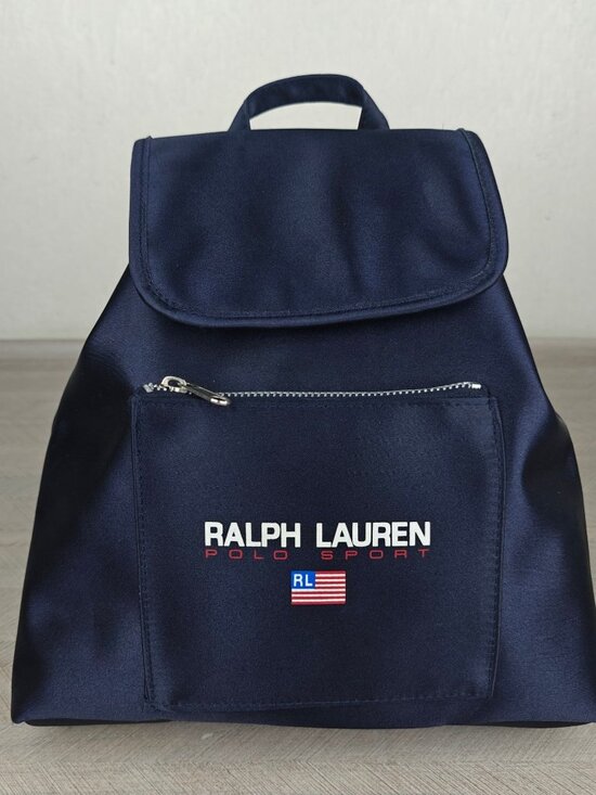 Ralph Lauren Polo Sport Backpack Bag Navy Nylon Adjustable Lightweight Style main image 6